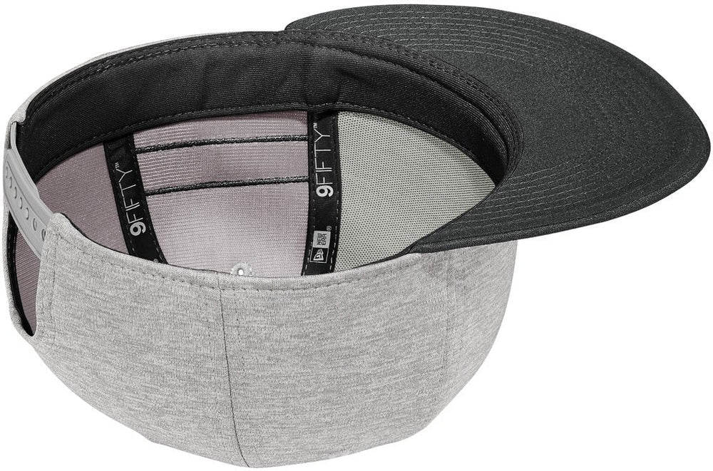 no-logo New Era Shadow Heather Striped Flat Bill Snapback Cap-Regular-New Era-Thread Logic 
