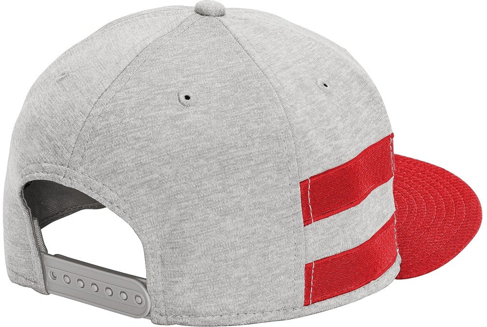 no-logo New Era Shadow Heather Striped Flat Bill Snapback Cap-Regular-New Era-Thread Logic 