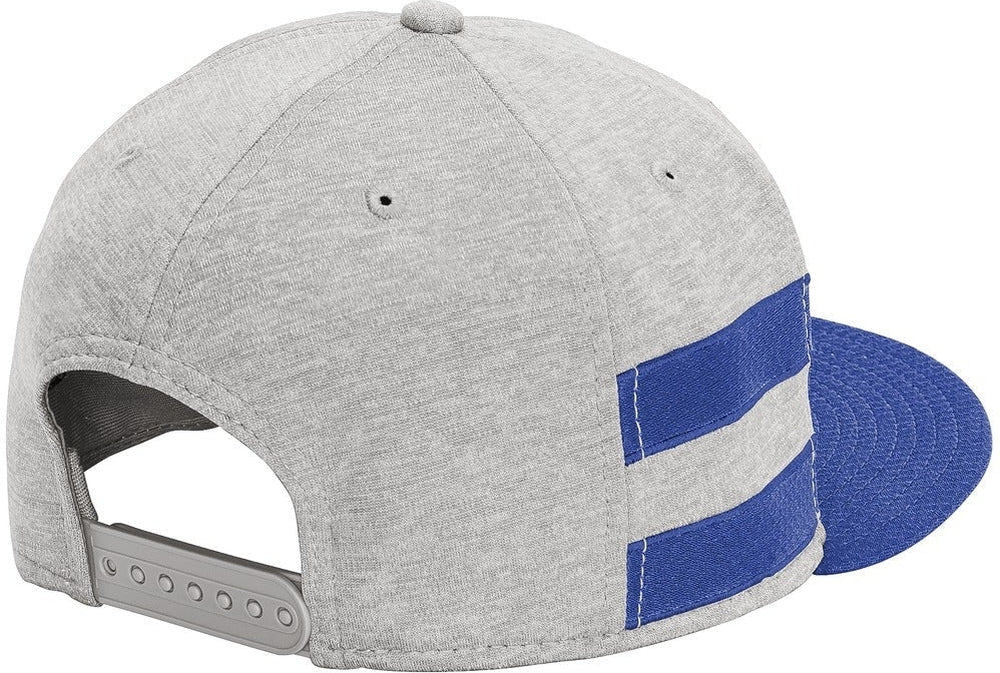 no-logo New Era Shadow Heather Striped Flat Bill Snapback Cap-Regular-New Era-Thread Logic 
