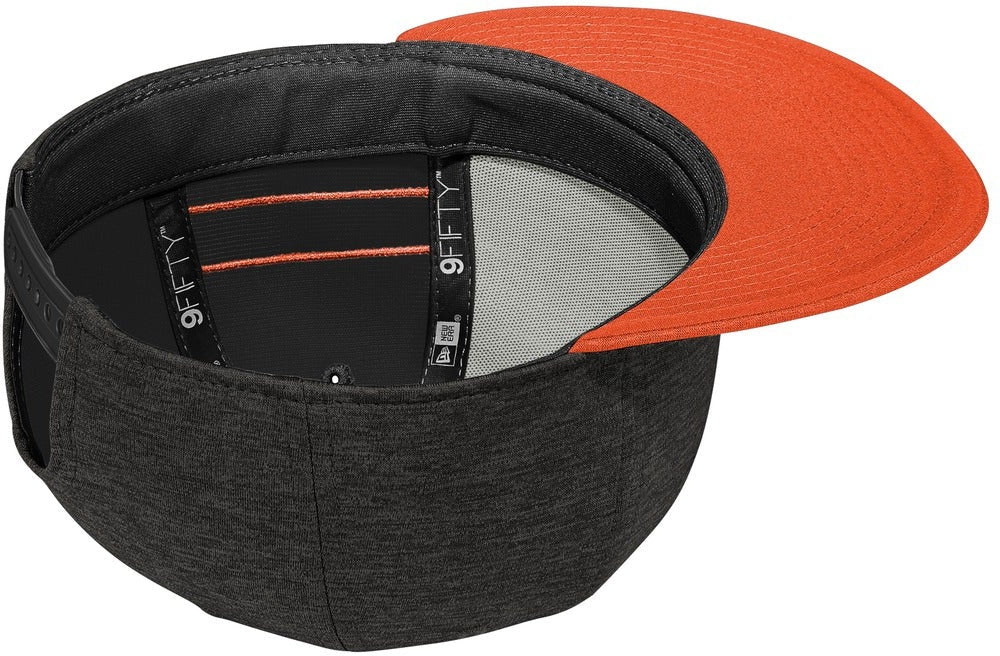 no-logo New Era Shadow Heather Striped Flat Bill Snapback Cap-Regular-New Era-Thread Logic 