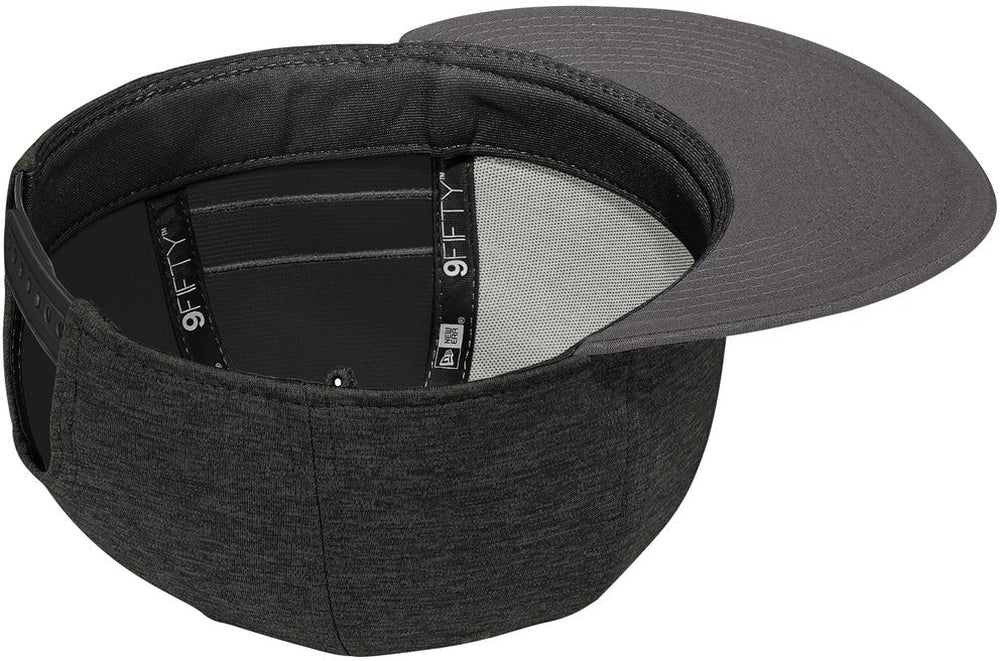 no-logo New Era Shadow Heather Striped Flat Bill Snapback Cap-Regular-New Era-Thread Logic 
