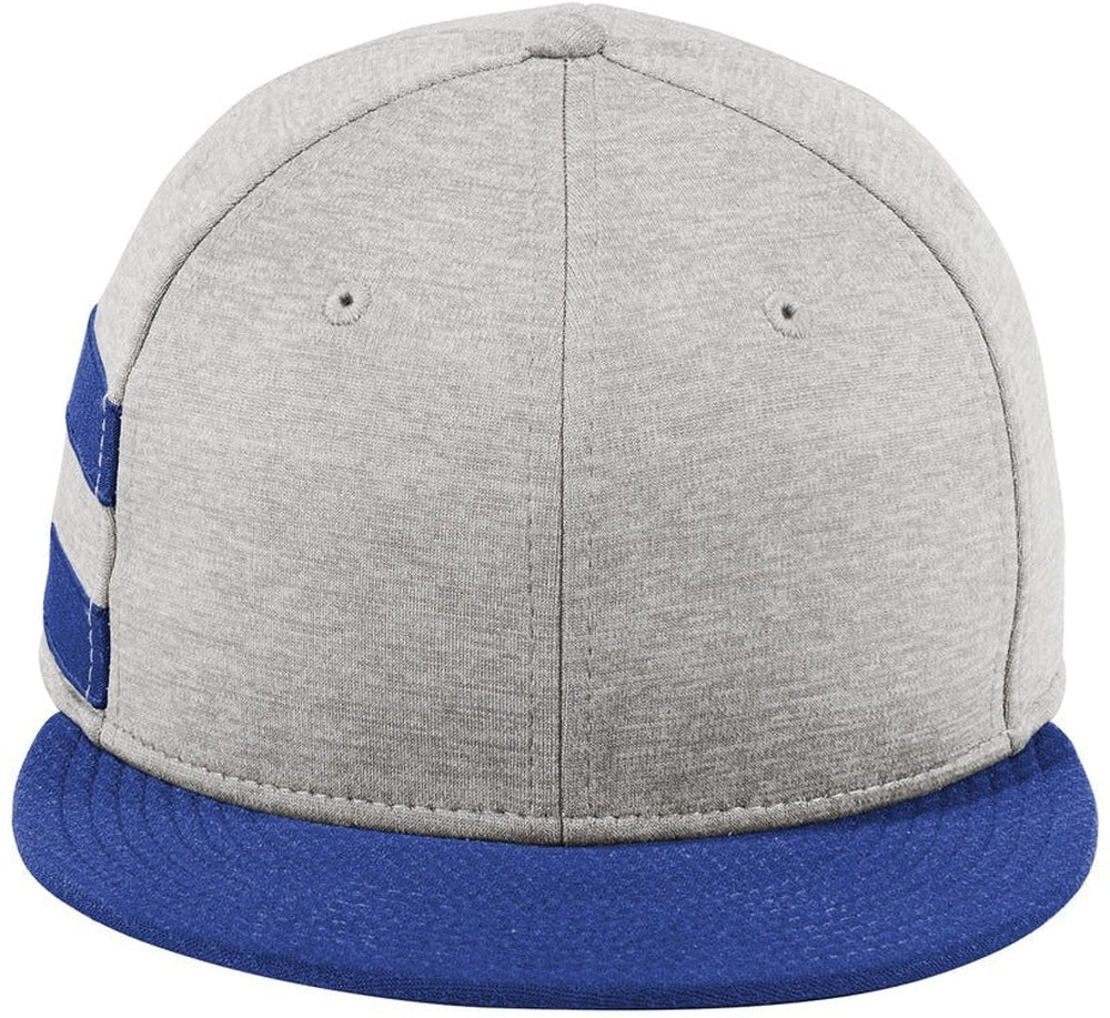 New Era Shadow Heather Striped Flat Bill Snapback Cap-Regular-New Era-Shadow Heather/Royal-OSFA-Thread Logic 