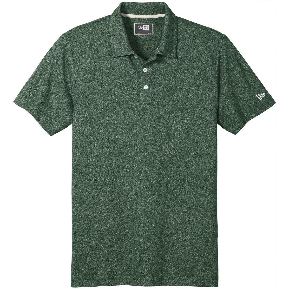 no-logo New Era Slub Twist Polo-Regular-New Era-Dark Green Twist-S-Thread Logic