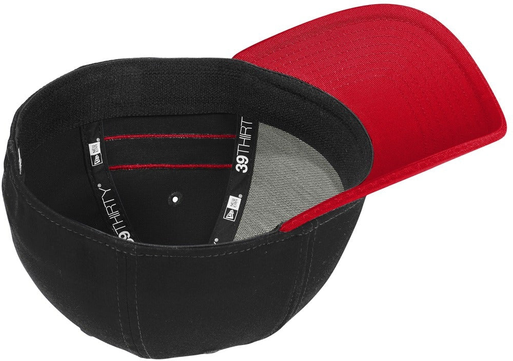 no-logo New Era Stretch Cotton Striped Cap-Active-New Era-Thread Logic no-logo