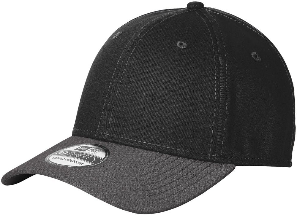 No-Logo CLOSEOUT - New Era Stretch Cotton Striped Cap-Headwear-New Era-Black/Graphite-S/M-Thread Logic