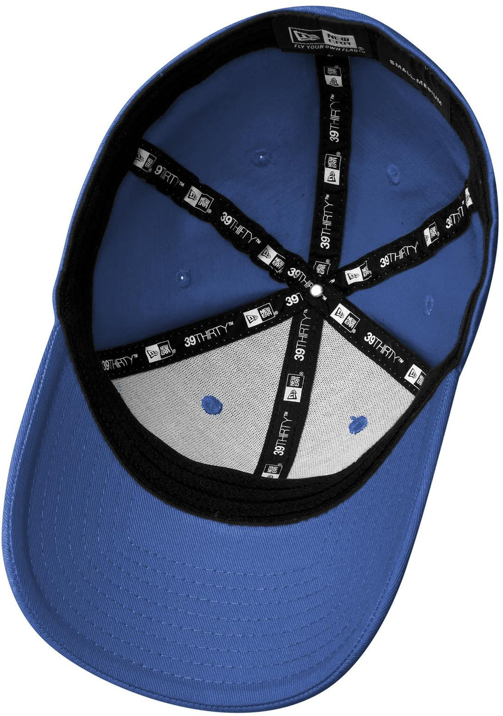 no-logo New Era Structured Fitted Cotton Cap-Regular-New Era-Royal-S/M-Thread Logic no-logo