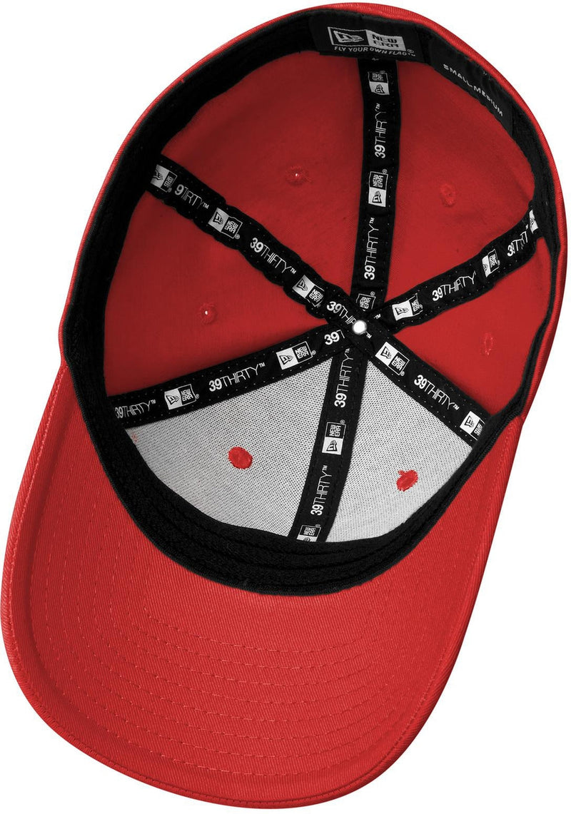 no-logo New Era Structured Fitted Cotton Cap-Regular-New Era-Scarlet Red-S/M-Thread Logic no-logo