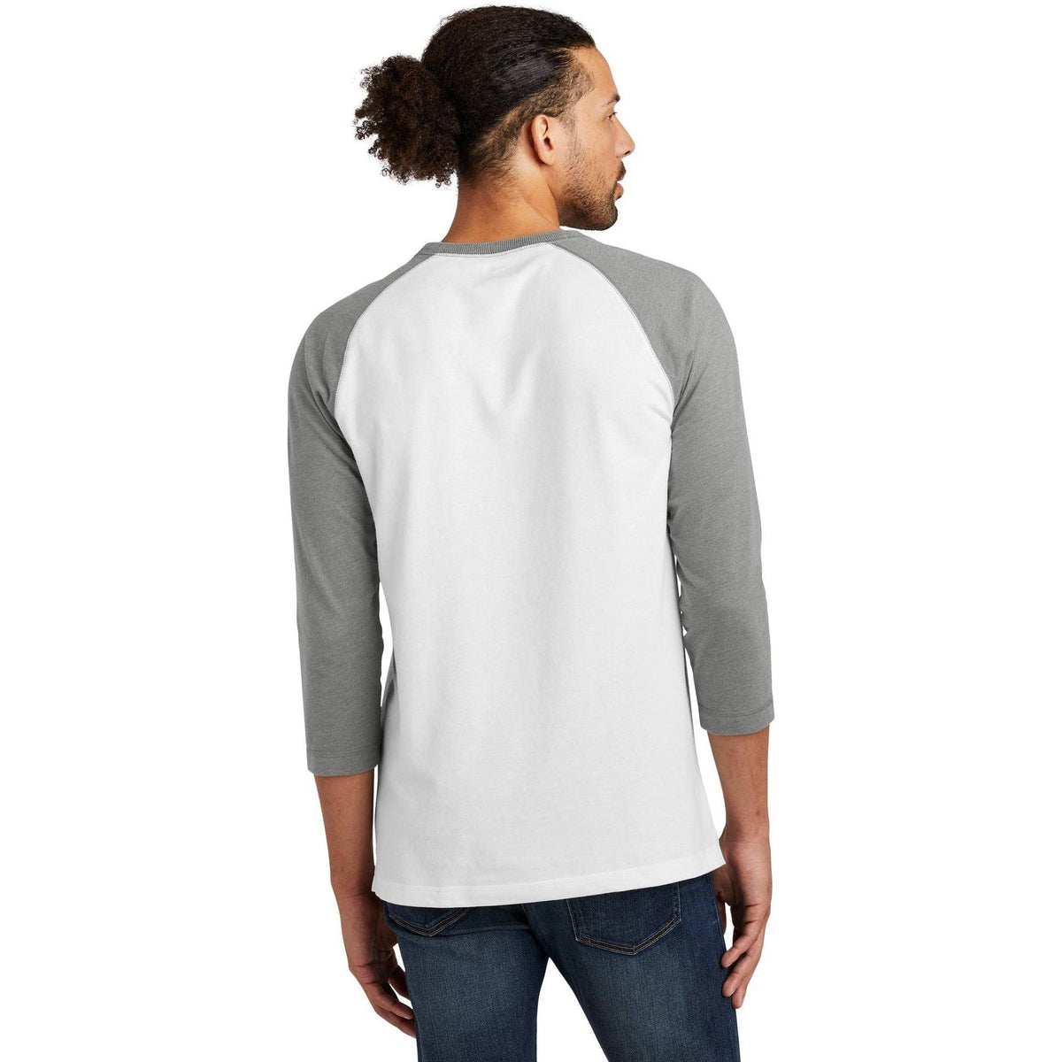 no-logo New Era Sueded Cotton 3/4-Sleeve Baseball Raglan Tee-Active-New Era-Thread Logic