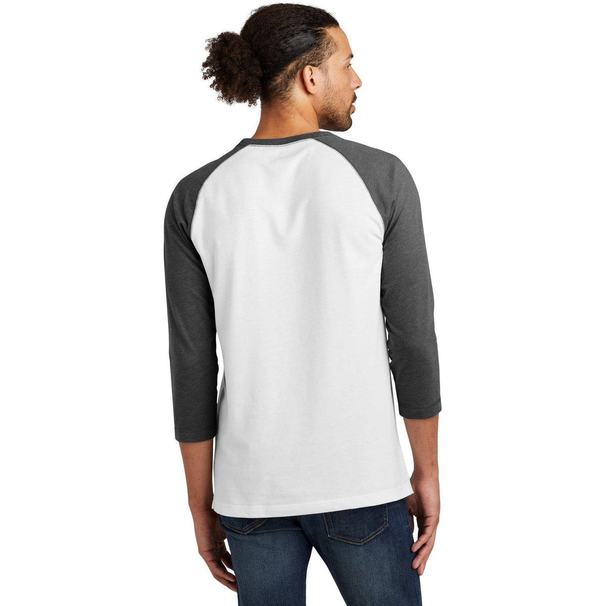 no-logo New Era Sueded Cotton 3/4-Sleeve Baseball Raglan Tee-Active-New Era-Thread Logic