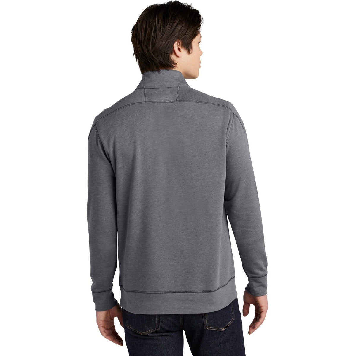 no-logo New Era Tri-Blend Fleece 1/4-Zip Pullover-Quarter Zips-New Era-Thread Logic