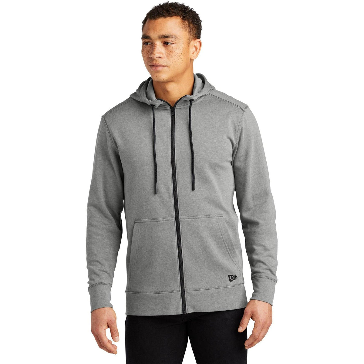 no-logo New Era Tri-Blend Fleece Full-Zip Hoodie-Full Zips-New Era-Thread Logic