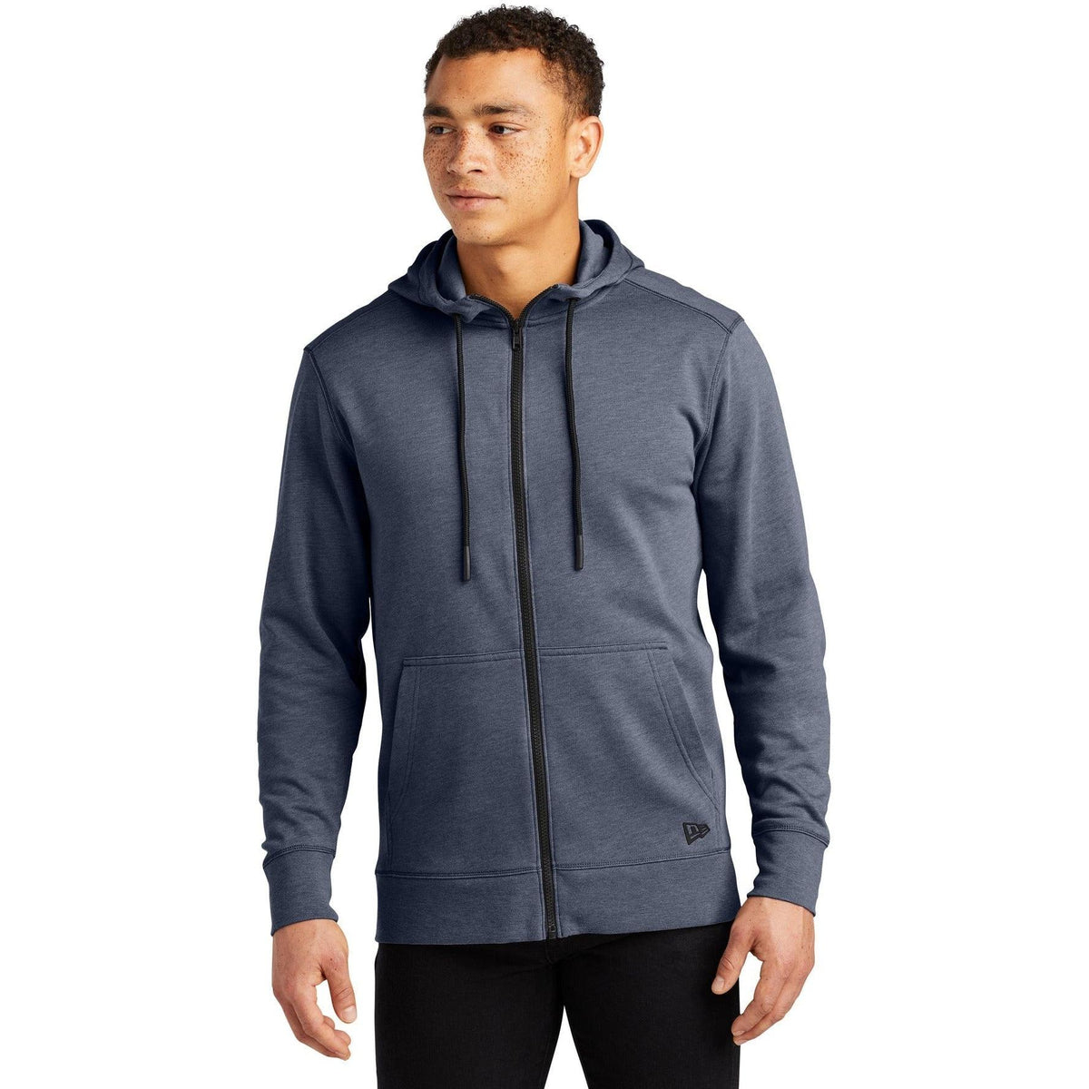 no-logo New Era Tri-Blend Fleece Full-Zip Hoodie-Full Zips-New Era-Thread Logic