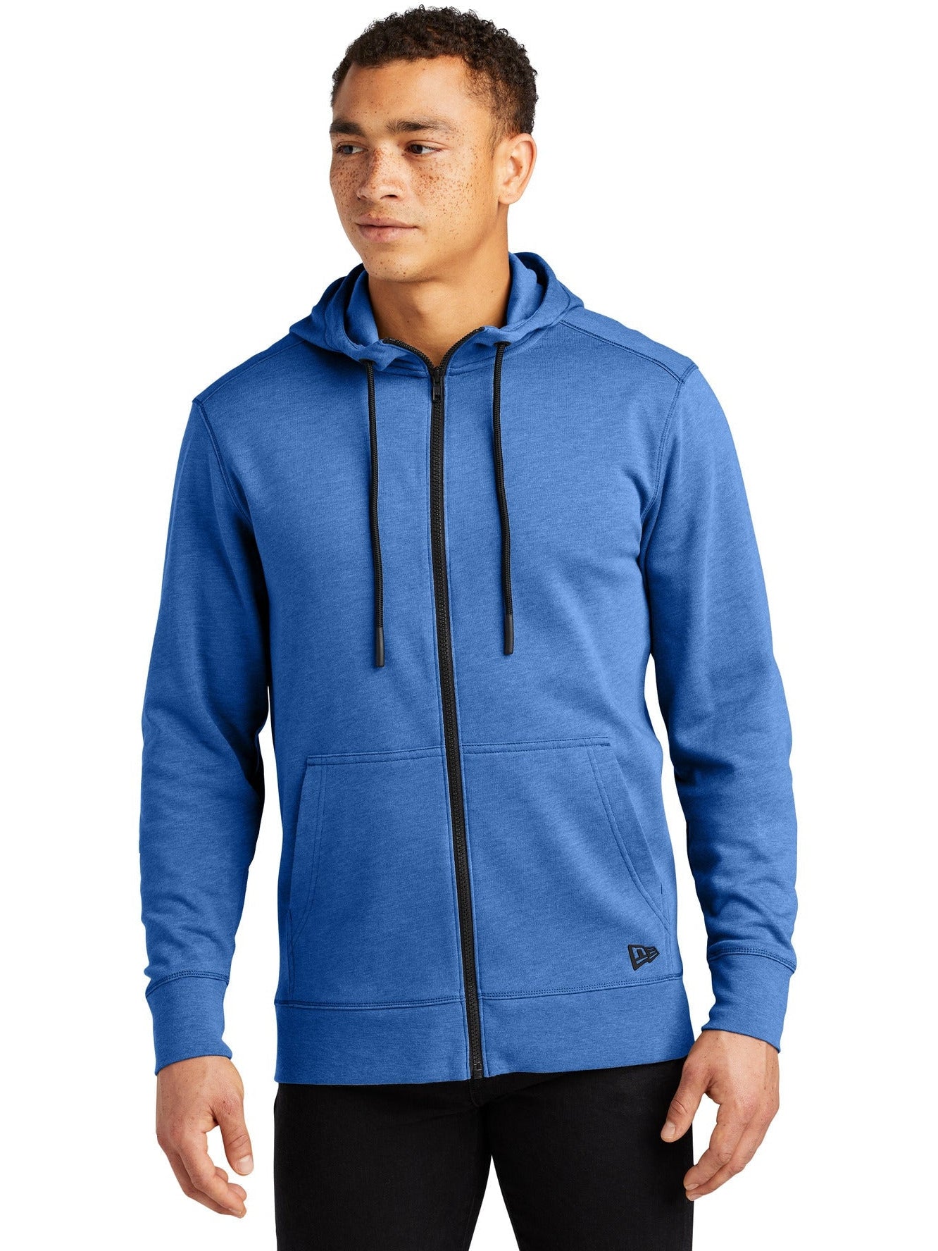 no-logo New Era Tri-Blend Fleece Full-Zip Hoodie-Regular-New Era-Thread Logic