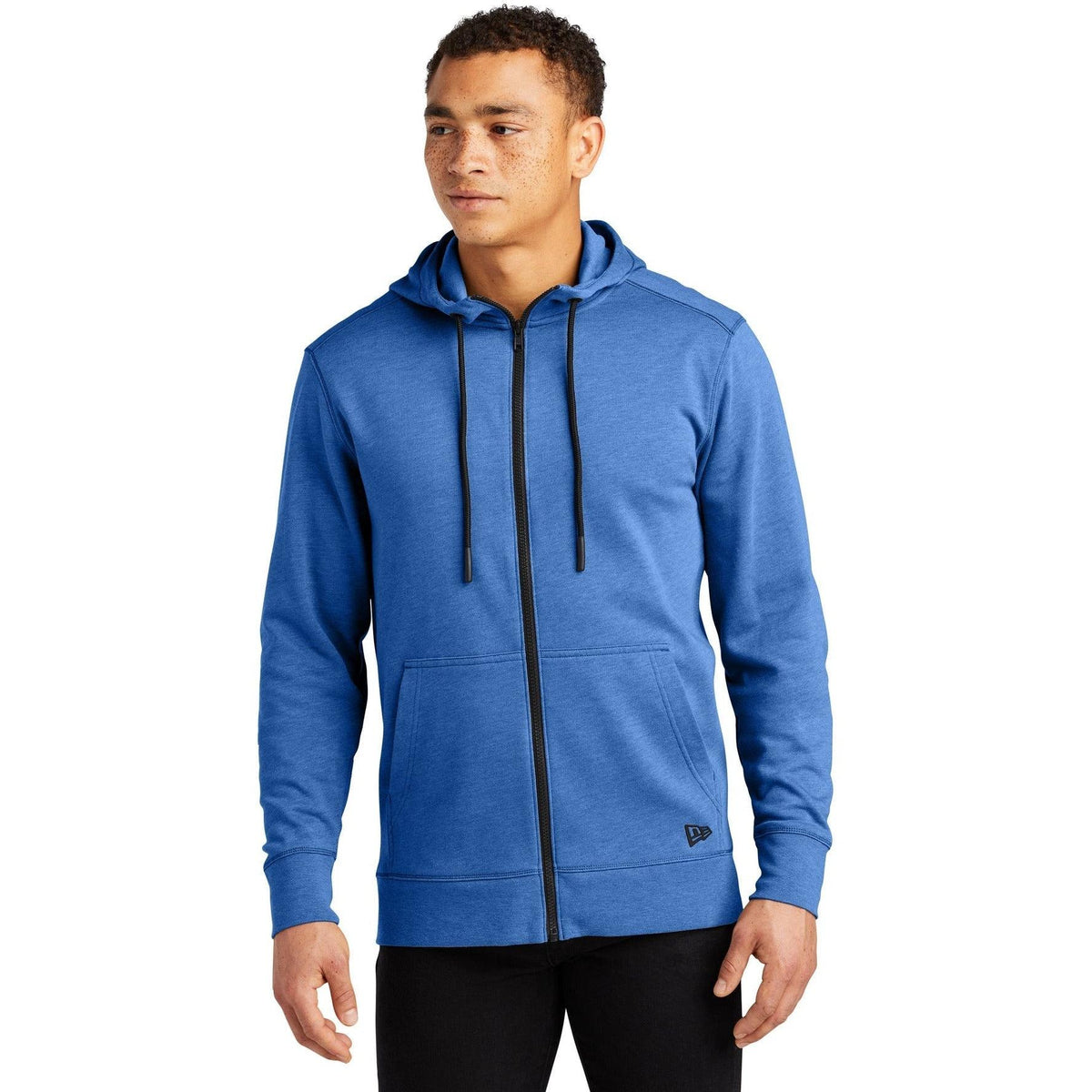 no-logo New Era Tri-Blend Fleece Full-Zip Hoodie-Full Zips-New Era-Thread Logic