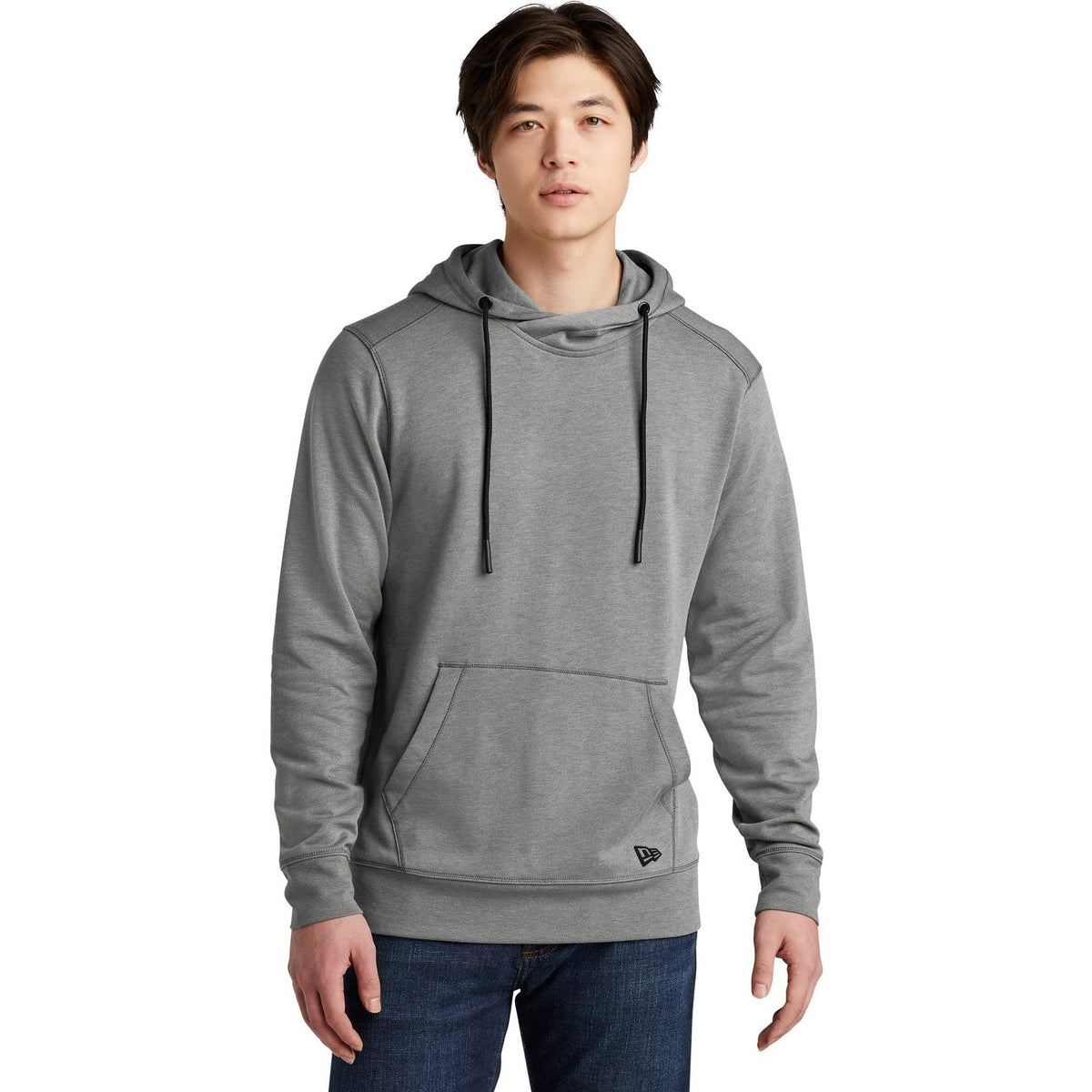 no-logo New Era Tri-Blend Fleece Pullover Hoodie-Hoodies-New Era-Thread Logic