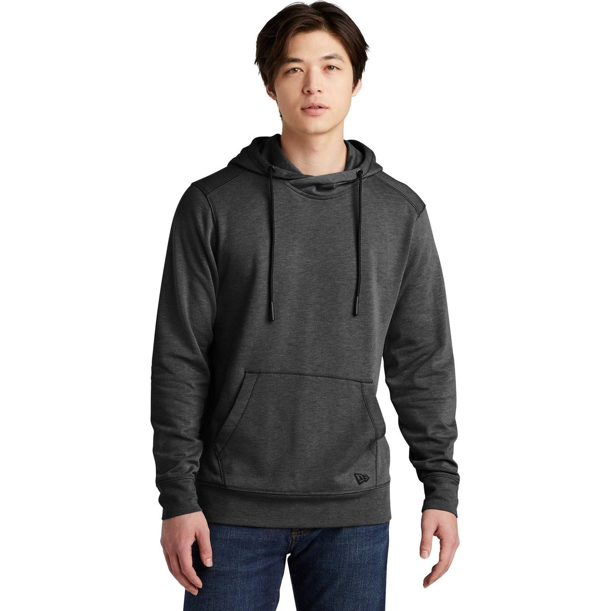 no-logo New Era Tri-Blend Fleece Pullover Hoodie-Hoodies-New Era-Thread Logic