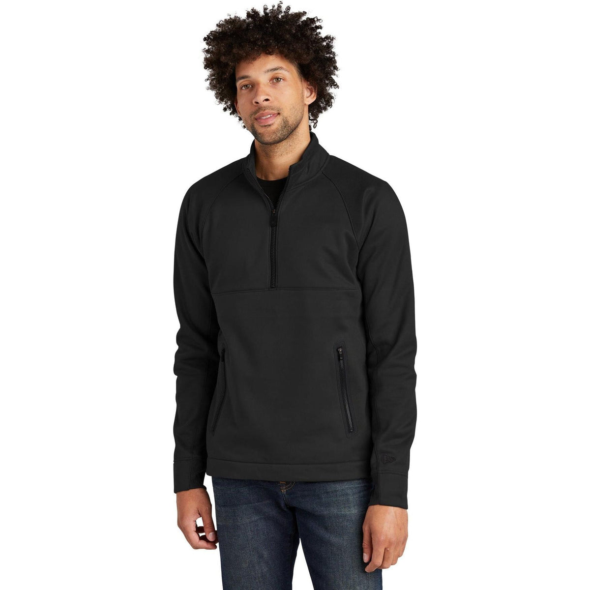 no-logo New Era Venue Fleece 1/4-Zip Pullover-Quarter Zips-New Era-Thread Logic