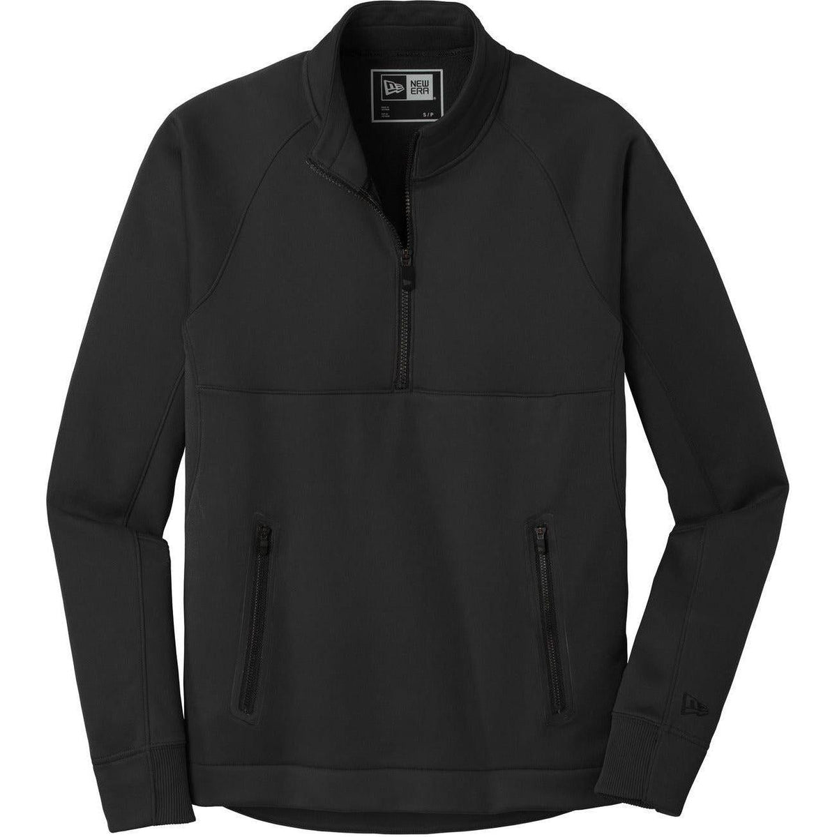 no-logo New Era Venue Fleece 1/4-Zip Pullover-Quarter Zips-New Era-Black-XS-Thread Logic