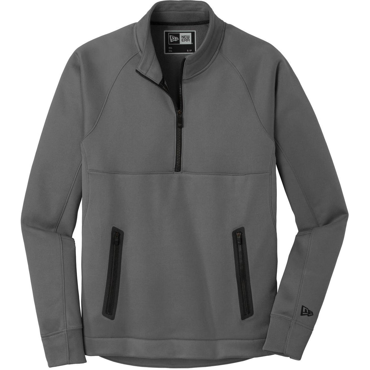 no-logo New Era Venue Fleece 1/4-Zip Pullover-Quarter Zips-New Era-Graphite-XS-Thread Logic