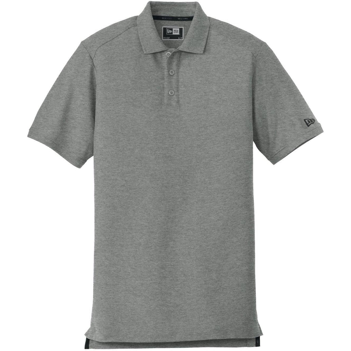 no-logo New Era Venue Home Plate Polo-Regular-New Era-Graphite Heather-S-Thread Logic