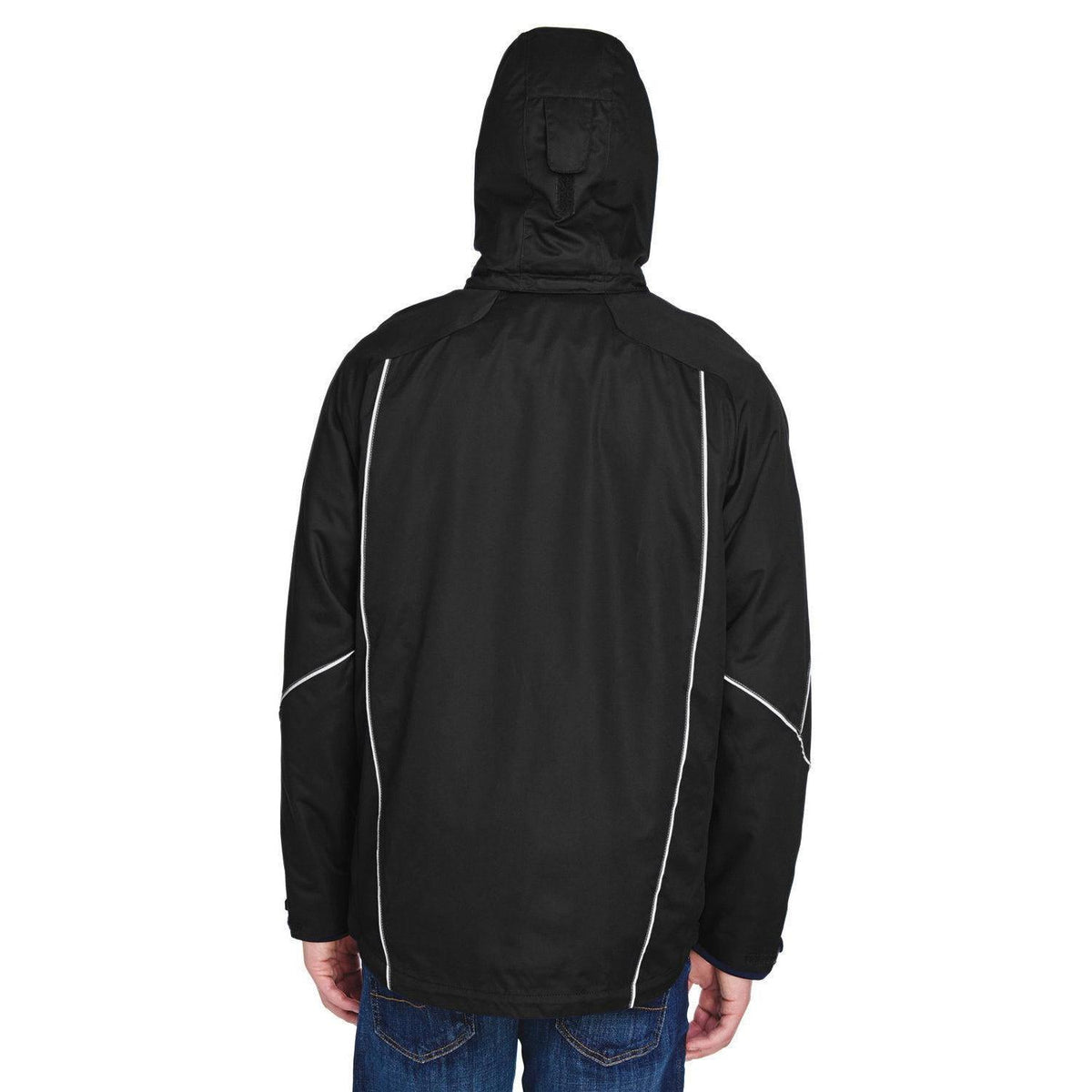 no-logo North End Angle 3-in-1 Jacket with Bonded Fleece Liner-Men's Jackets-North End-Thread Logic