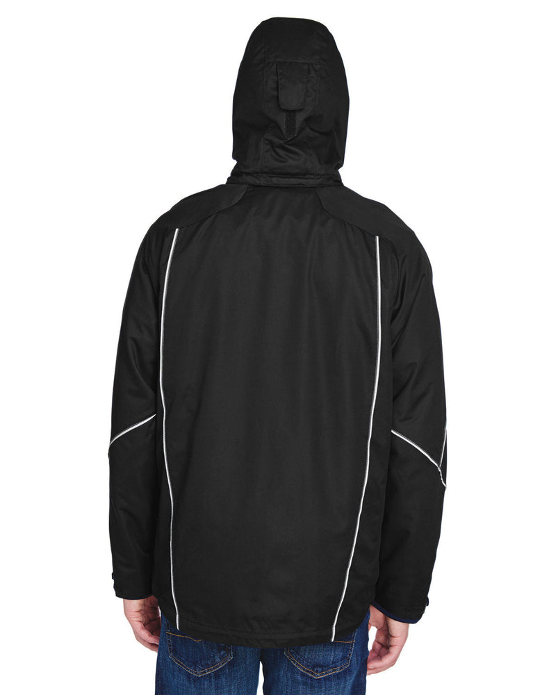 no-logo North End Angle 3-in-1 Jacket with Bonded Fleece Liner-Men's Jackets-North End-Thread Logic
