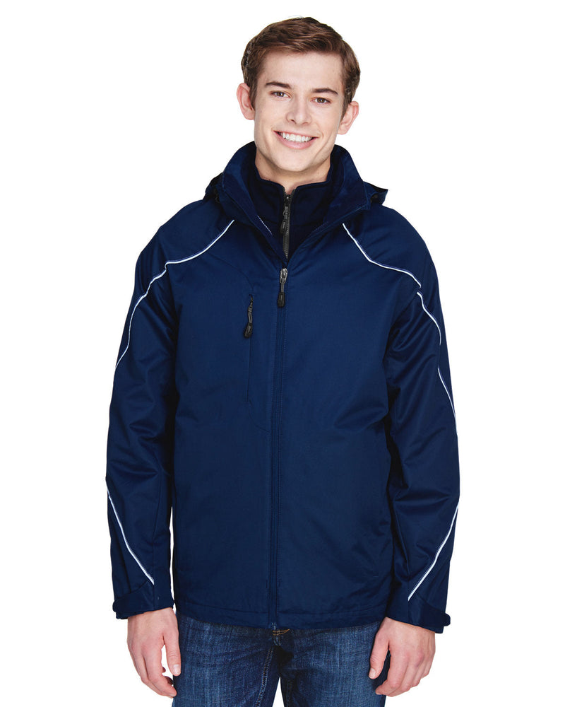  North End Angle 3-in-1 Jacket with Bonded Fleece Liner-Men's Jackets-North End-Night-S-Thread Logic