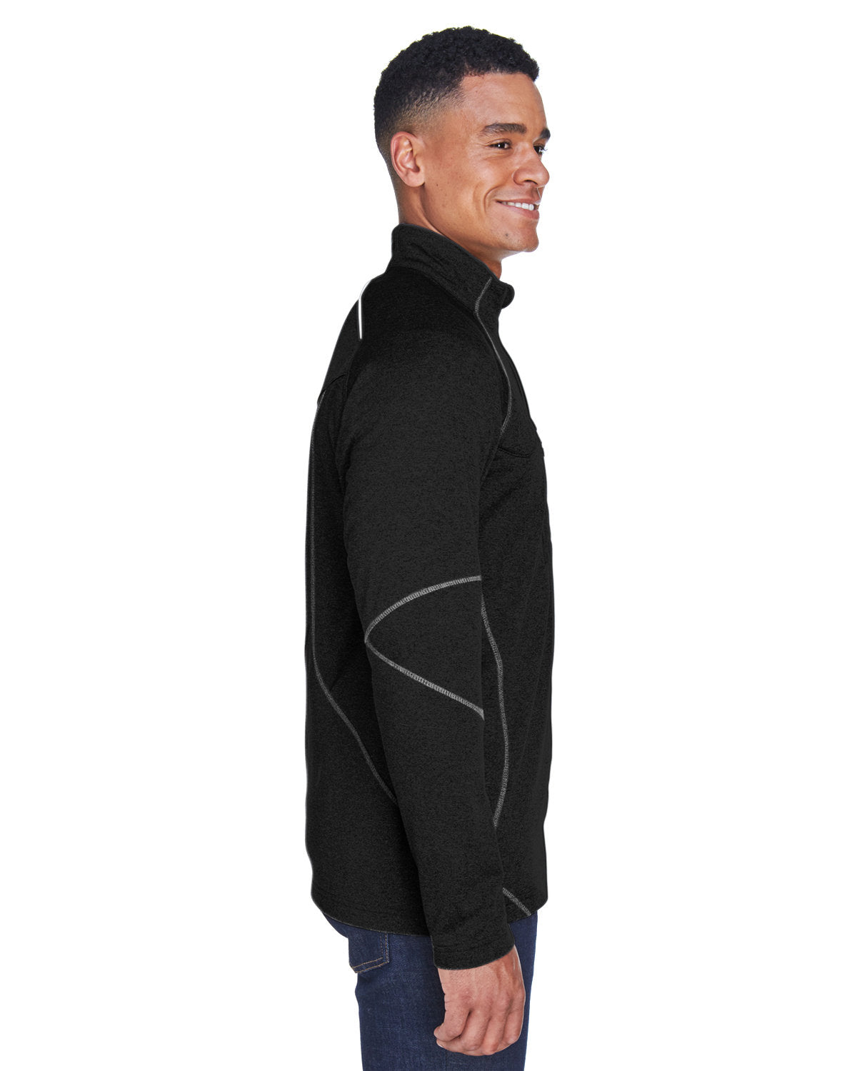 no-logo North End Catalyst Performance Fleece Quarter-Zip-Men's Layering-North End-Thread Logic