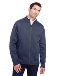  North End Flux 2.0 Full-Zip Jacket-Men's Jackets-North End-Classic Navy/Heather-S-Thread Logic