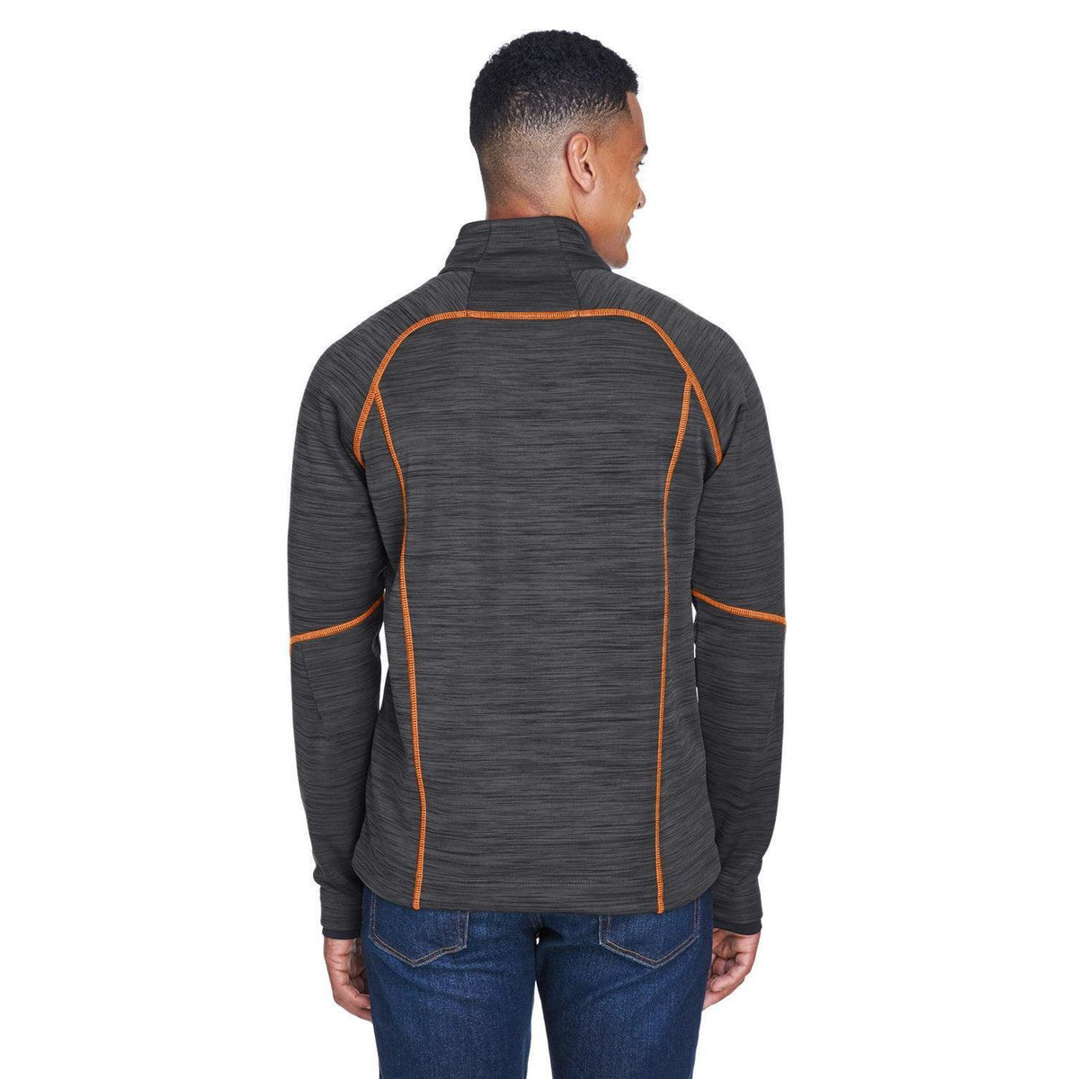 no-logo North End Flux Mélange Bonded Fleece Jacket-Men's Jackets-North End-Thread Logic