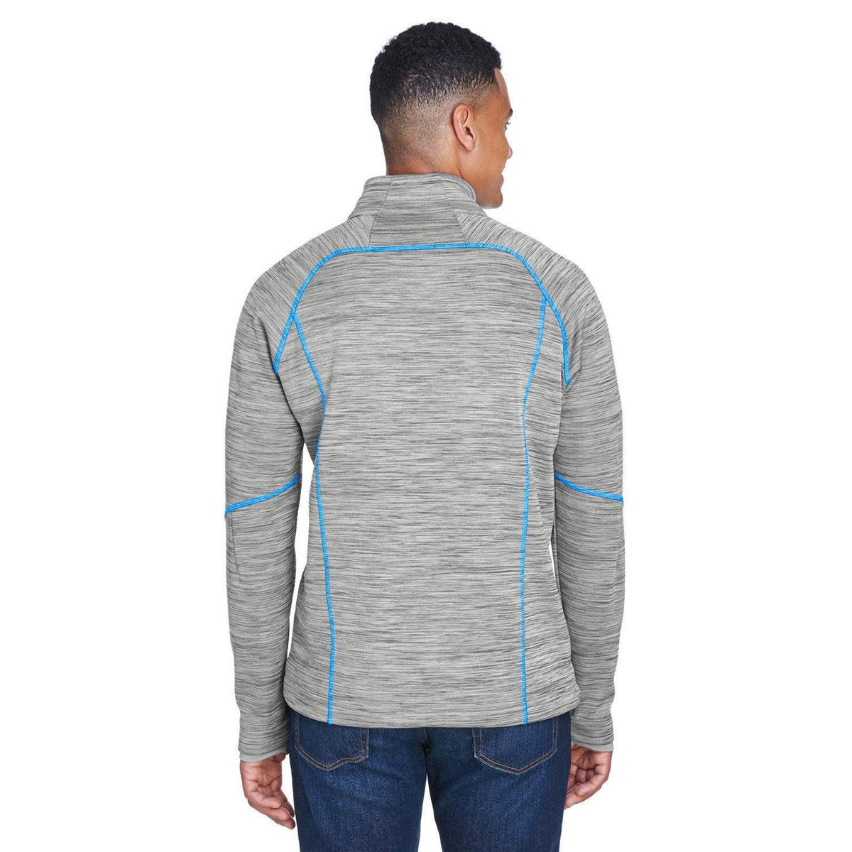 no-logo North End Flux Mélange Bonded Fleece Jacket-Men's Jackets-North End-Thread Logic