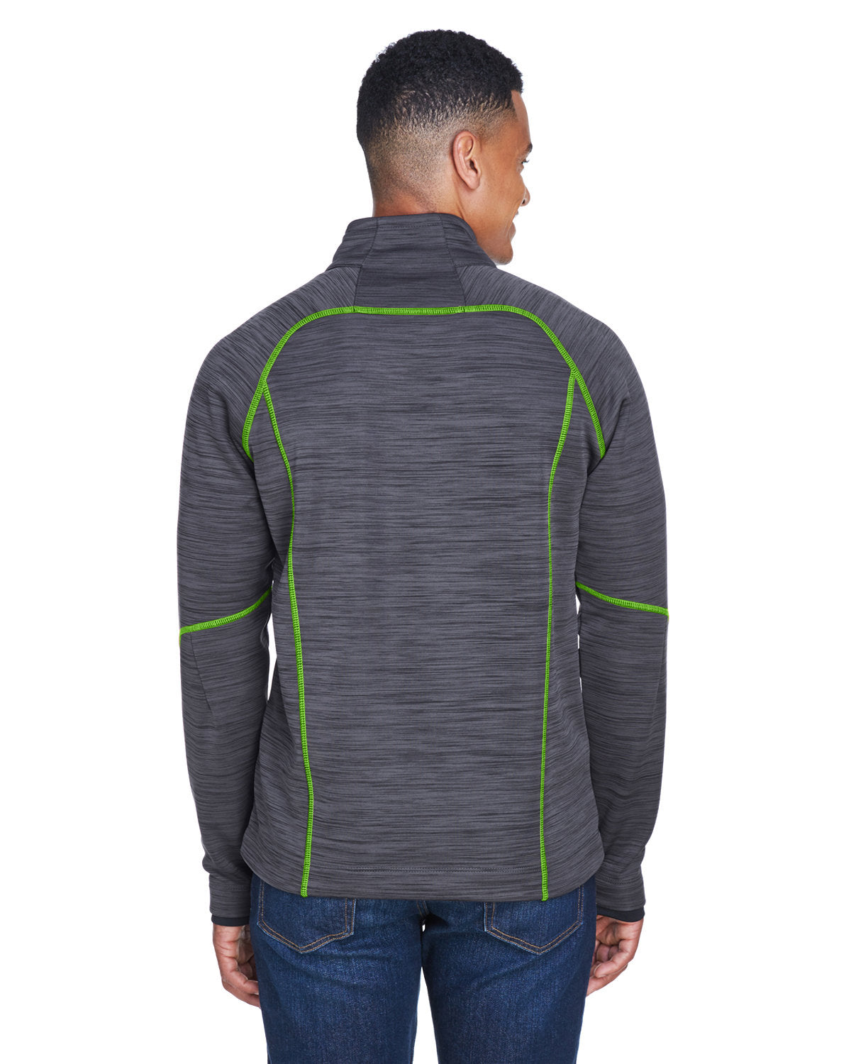 no-logo North End Flux Mélange Bonded Fleece Jacket-Men's Jackets-North End-Thread Logic