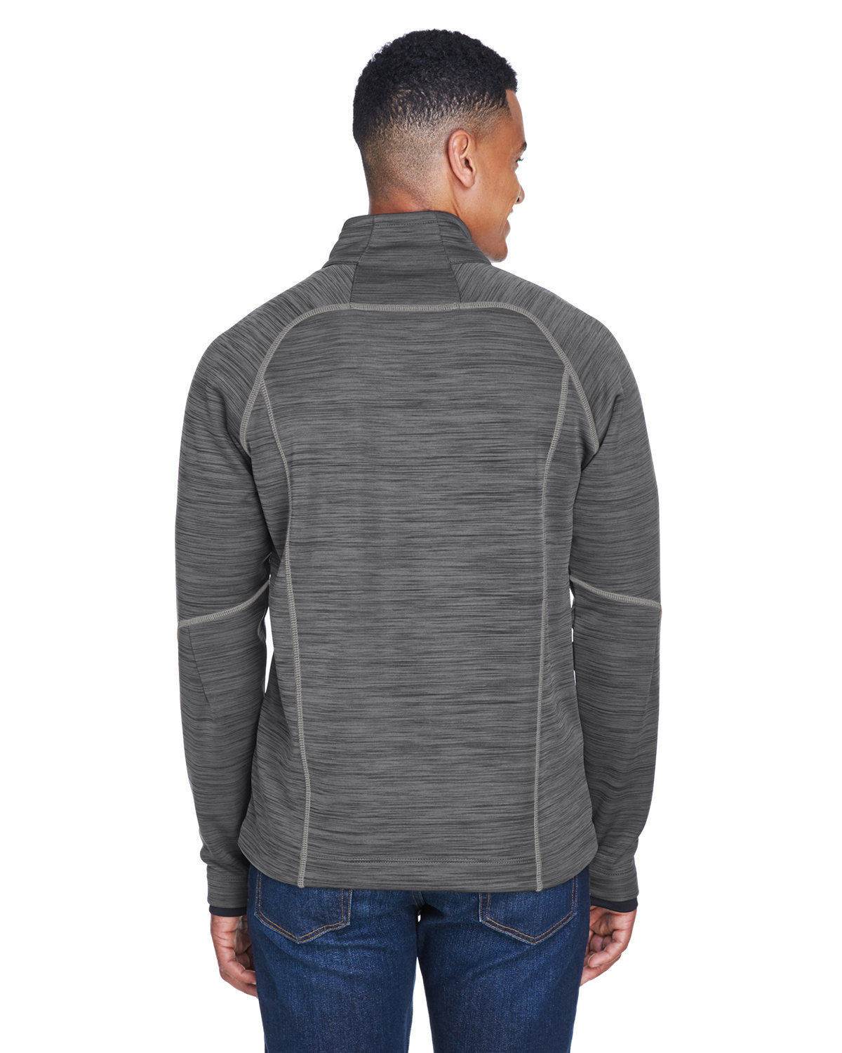 no-logo North End Flux Mélange Bonded Fleece Jacket-Men's Jackets-North End-Thread Logic