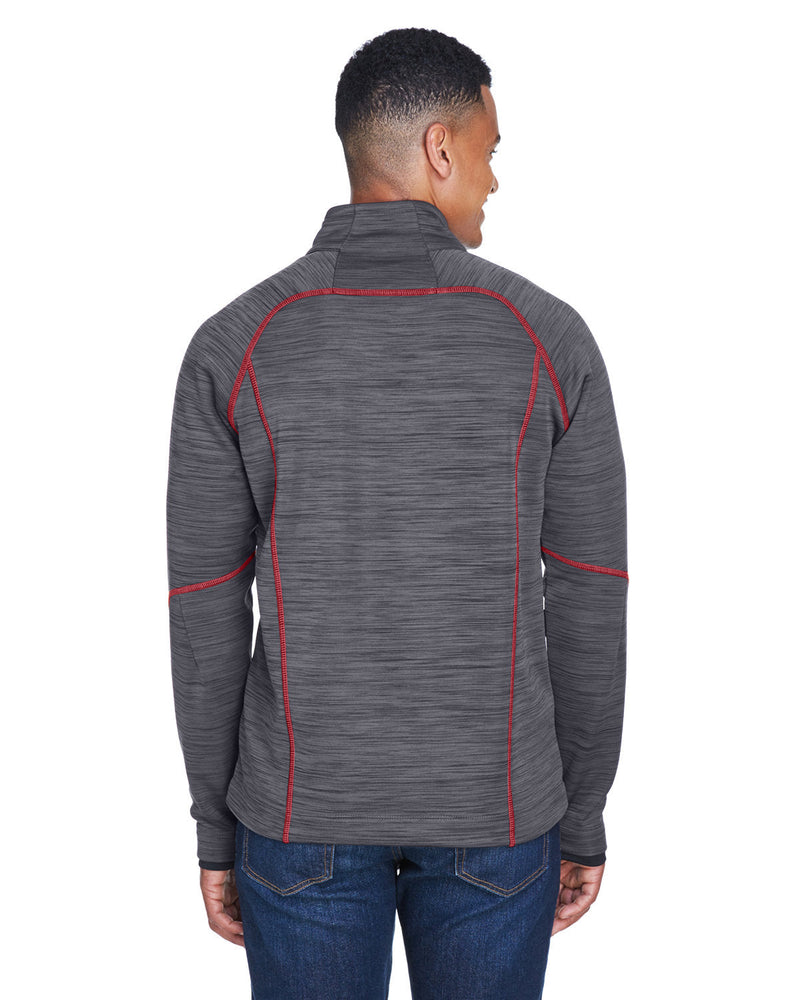 no-logo North End Flux Mélange Bonded Fleece Jacket-Men's Jackets-North End-Thread Logic