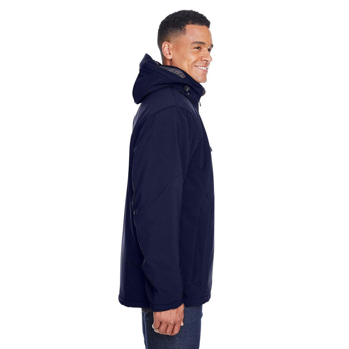 no-logo North End Glacier Insulated Three-Layer Fleece Bonded Soft Shell Jacket-Men's Jackets-North End-Thread Logic