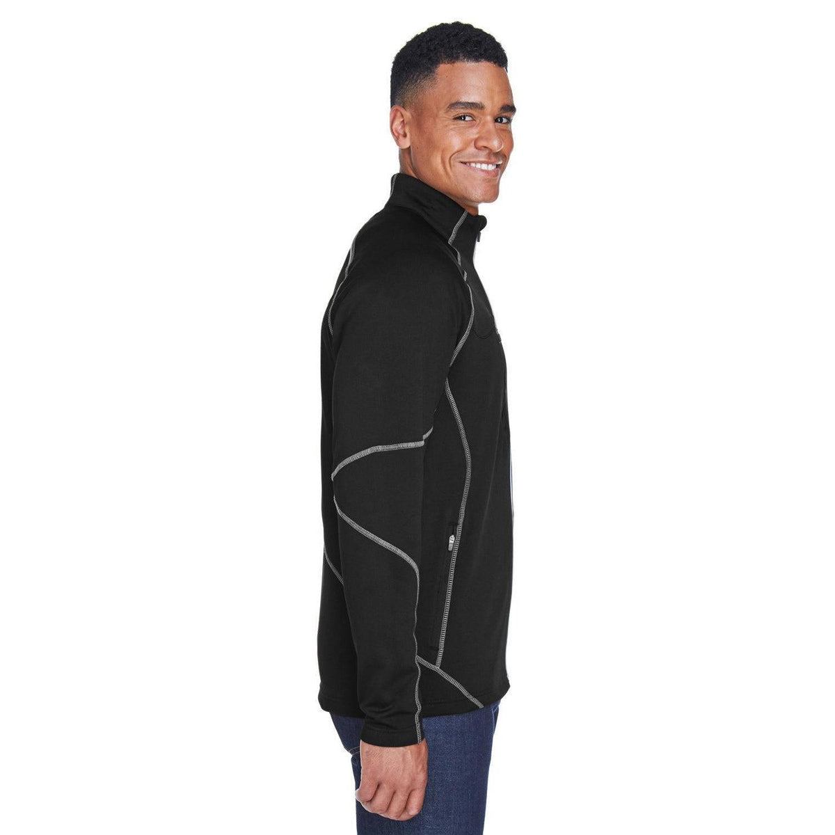 no-logo North End Gravity Performance Fleece Jacket-Men's Jackets-North End-Thread Logic