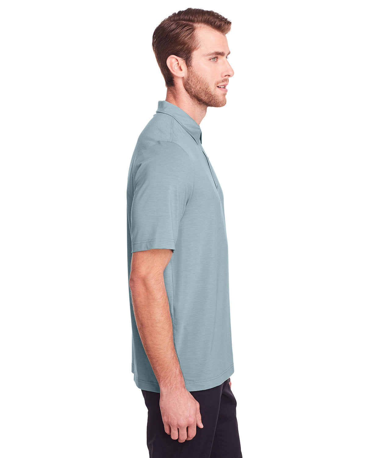 no-logo North End Jaq Snap-Up Stretch Performance Polo-Men's Polos-North End-Thread Logic