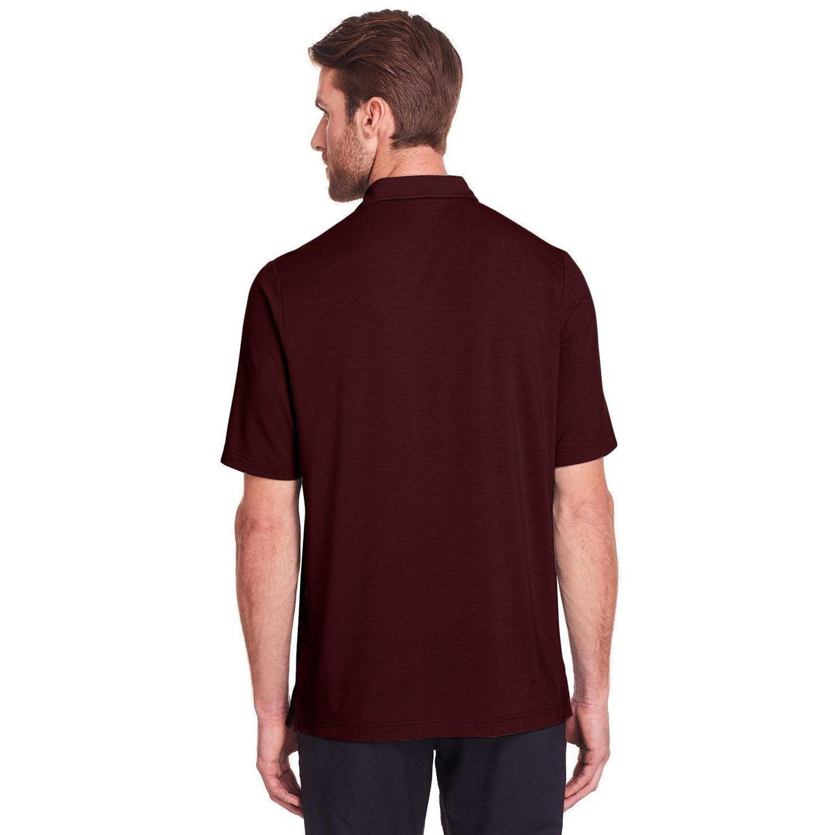 no-logo North End Jaq Snap-Up Stretch Performance Polo-Men's Polos-North End-Thread Logic