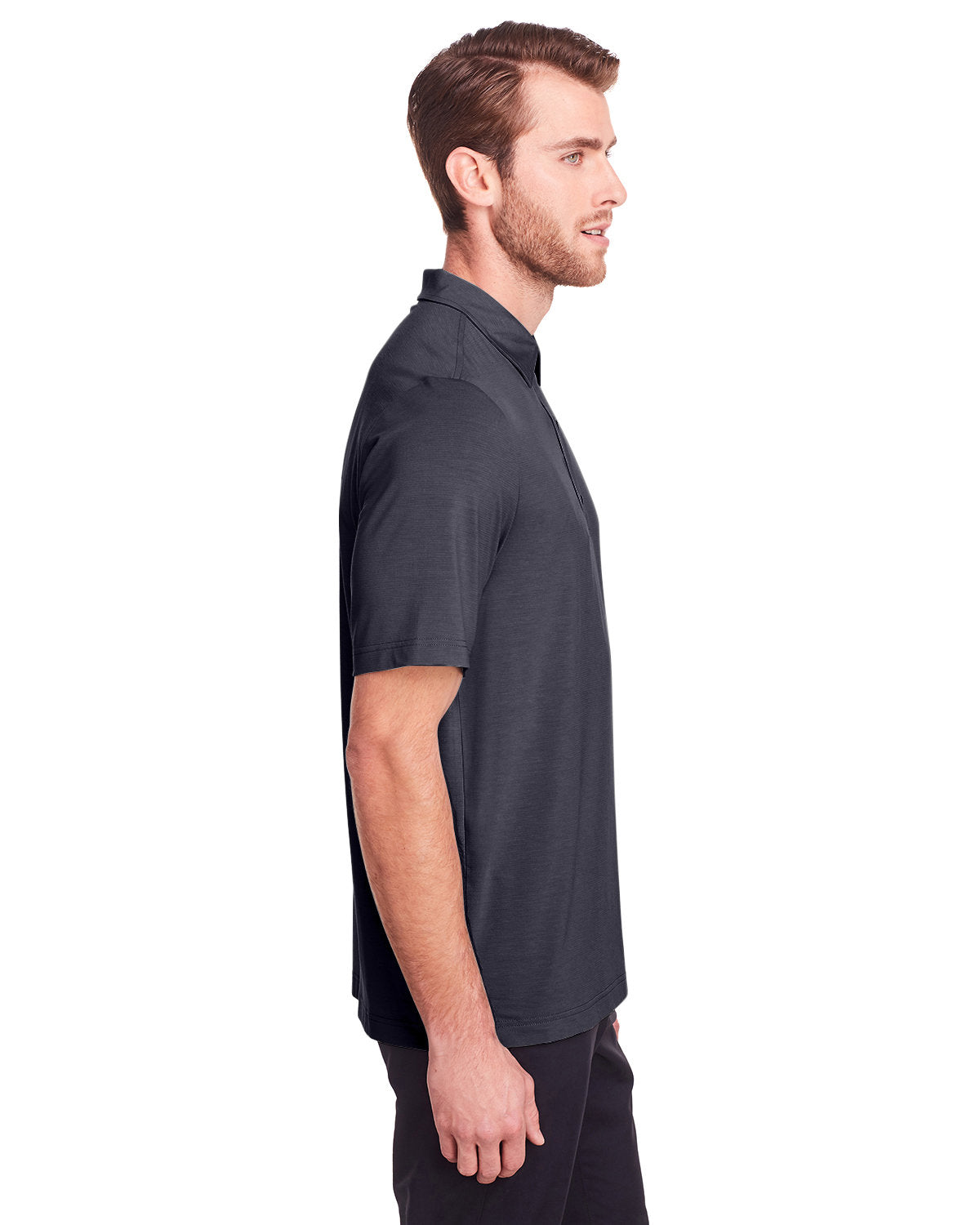 no-logo North End Jaq Snap-Up Stretch Performance Polo-Men's Polos-North End-Thread Logic
