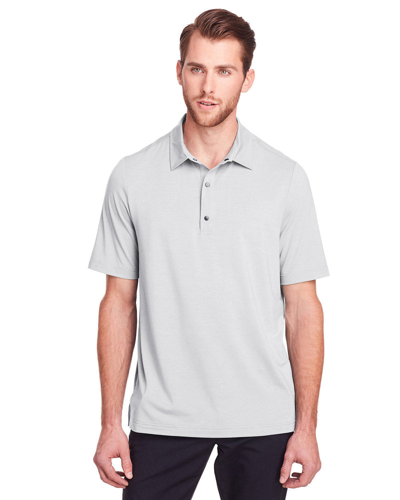  North End Jaq Snap-Up Stretch Performance Polo-Men's Polos-North End-Platinum-S-Thread Logic