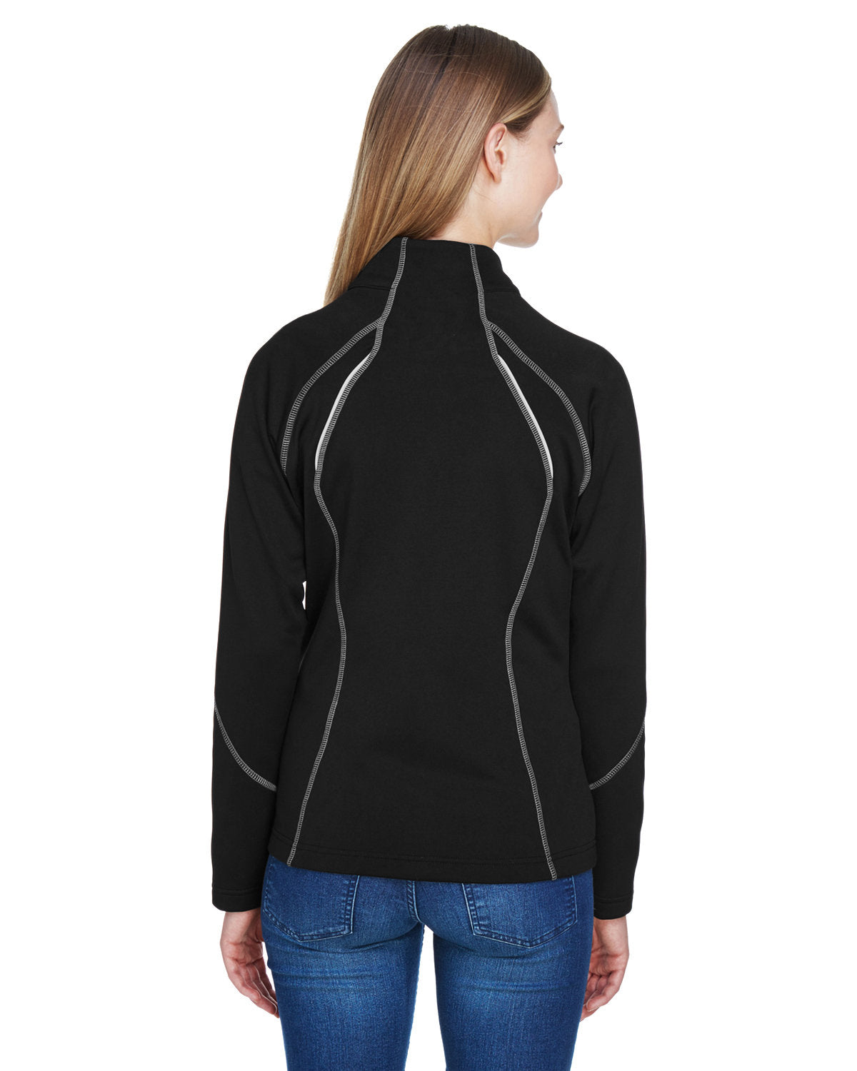 no-logo North End Ladies Gravity Performance Fleece Jacket-Ladies Jackets-North End-Thread Logic
