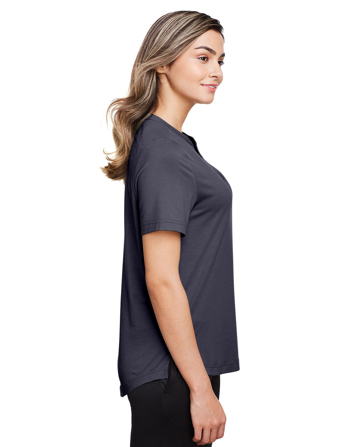 no-logo North End Ladies Jaq Snap-Up Stretch Performance Polo-Ladies Polos-North End-Thread Logic
