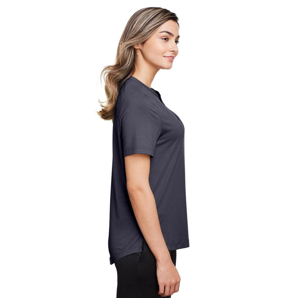 no-logo North End Ladies Jaq Snap-Up Stretch Performance Polo-Ladies Polos-North End-Thread Logic