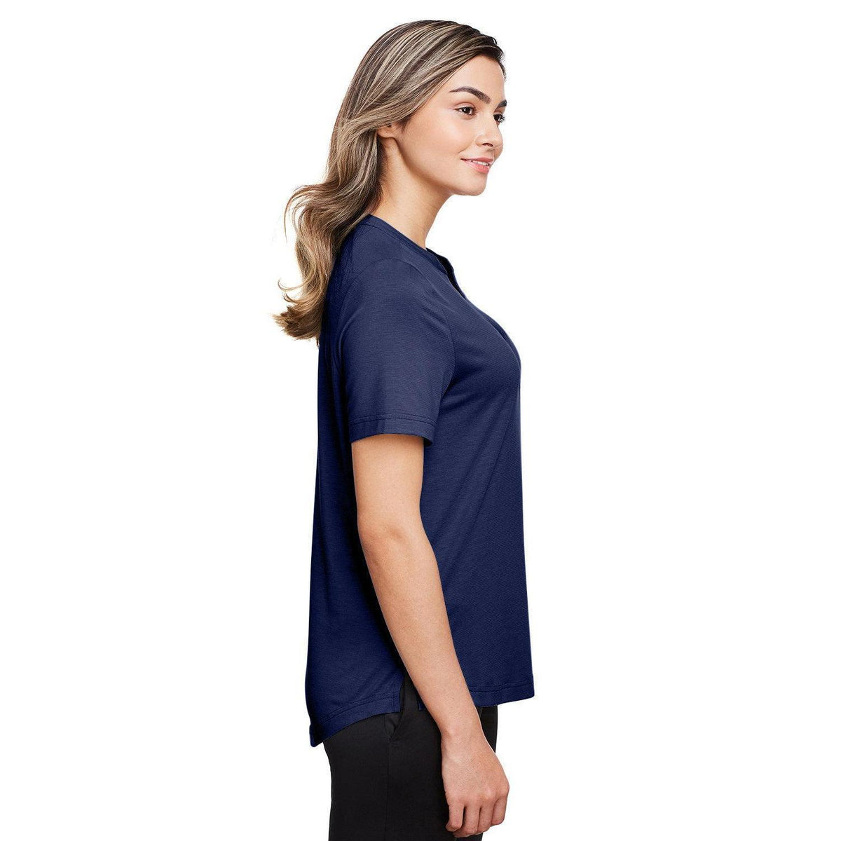 no-logo North End Ladies Jaq Snap-Up Stretch Performance Polo-Ladies Polos-North End-Thread Logic
