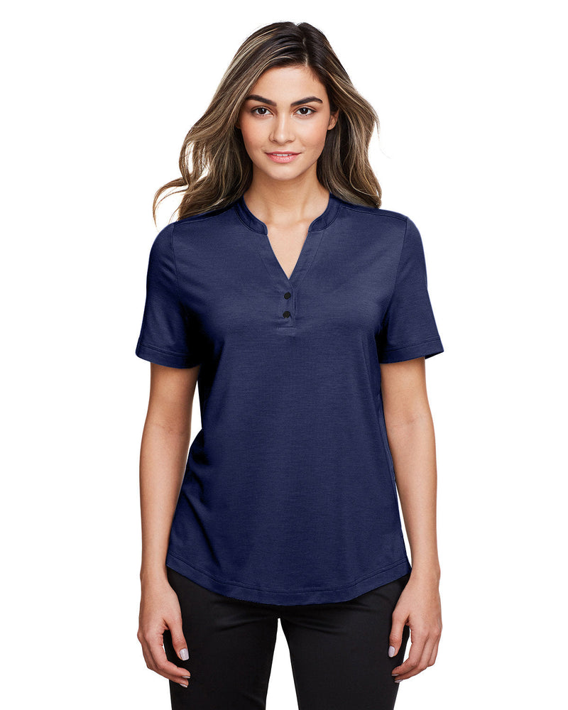  North End Ladies Jaq Snap-Up Stretch Performance Polo-Ladies Polos-North End-Classic Navy-S-Thread Logic