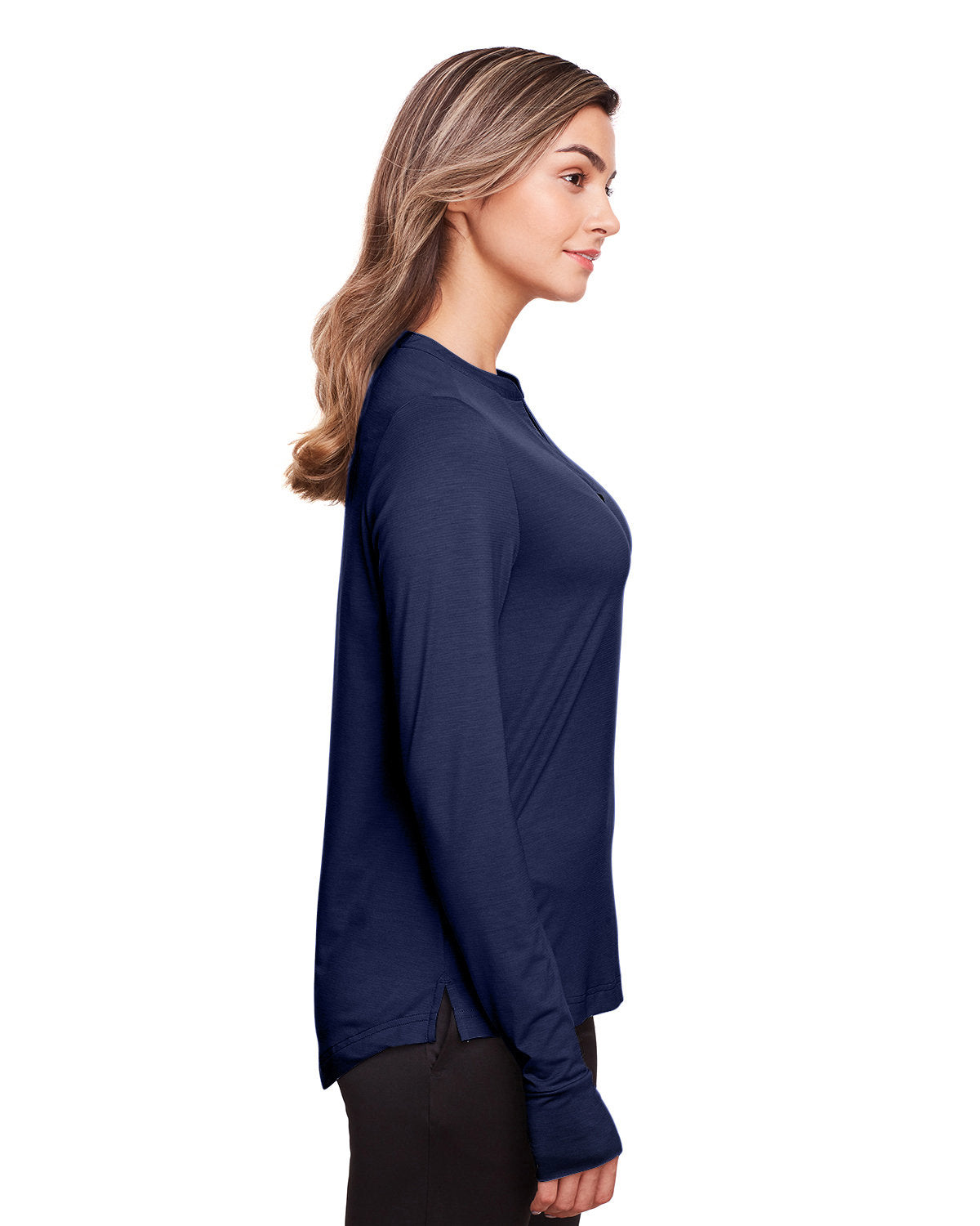 no-logo North End Ladies Jaq Snap-Up Stretch Performance Pullover-Ladies Layering-North End-Thread Logic