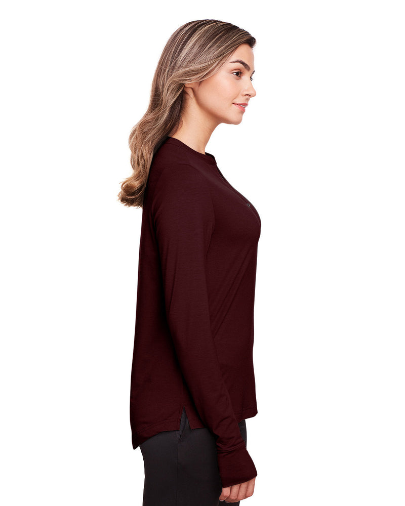 no-logo North End Ladies Jaq Snap-Up Stretch Performance Pullover-Ladies Layering-North End-Thread Logic