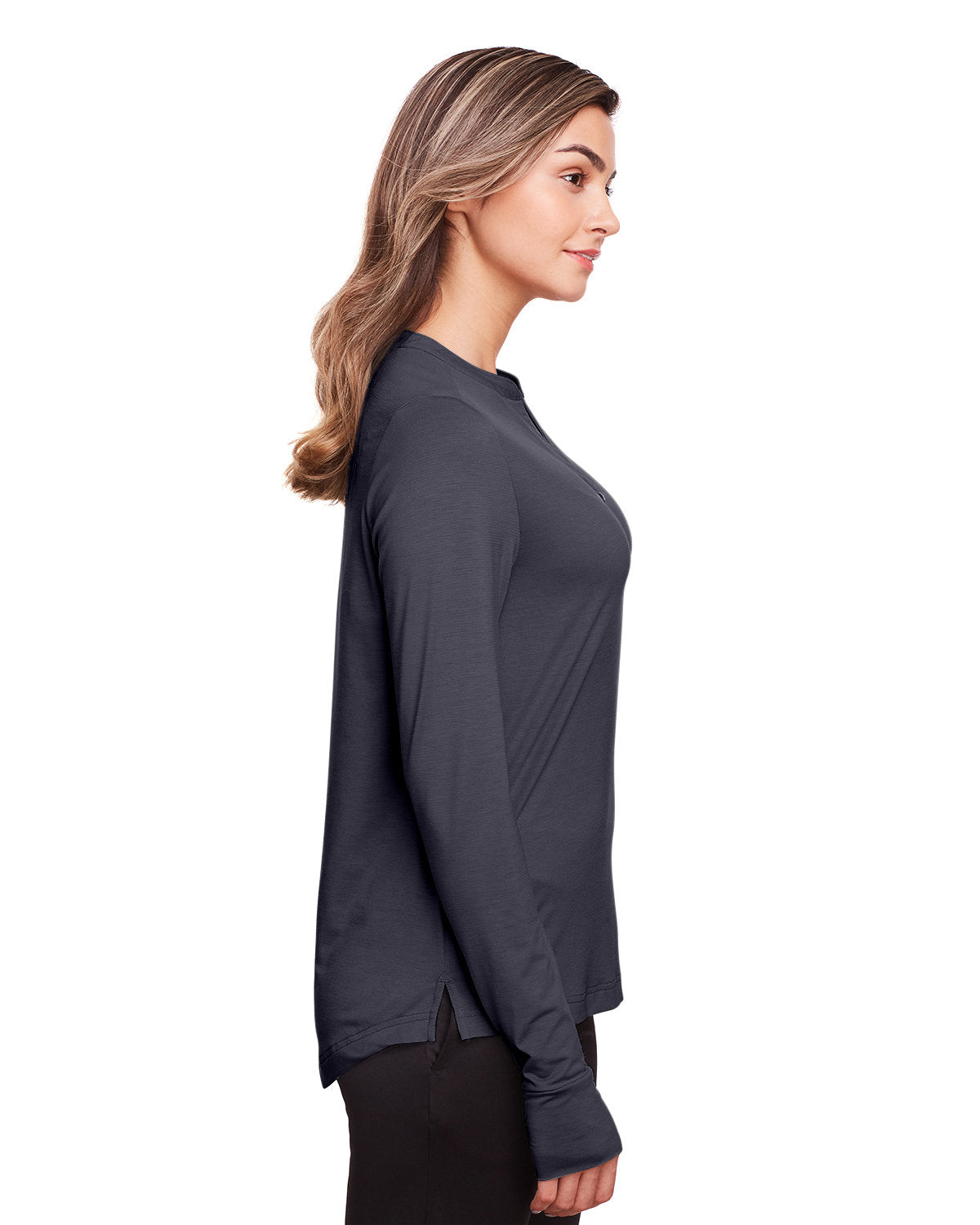 no-logo North End Ladies Jaq Snap-Up Stretch Performance Pullover-Ladies Layering-North End-Thread Logic