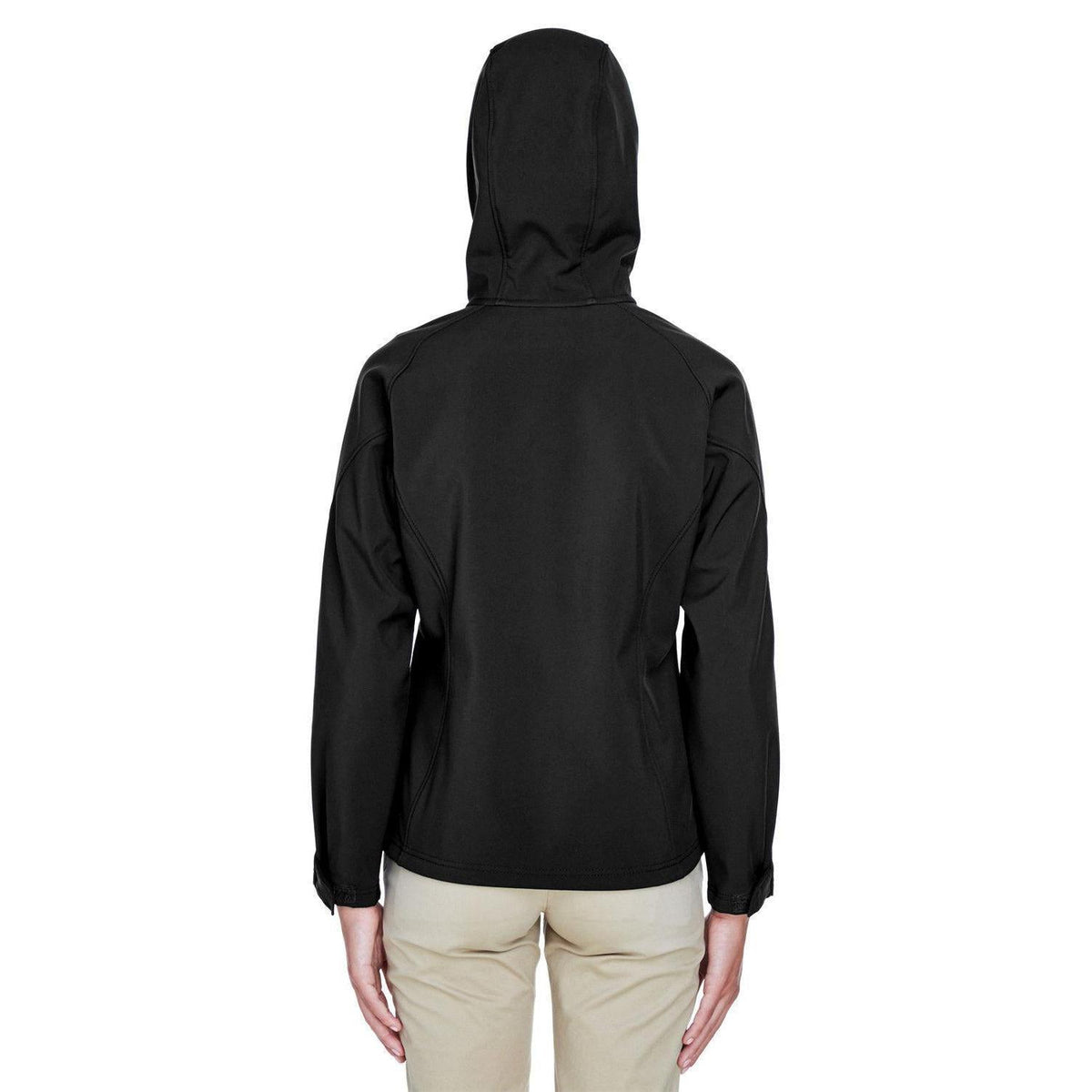 no-logo North End Ladies Prospect Two-Layer Fleece Bonded Soft Shell Hooded Jacket-Ladies Jackets-North End-Thread Logic