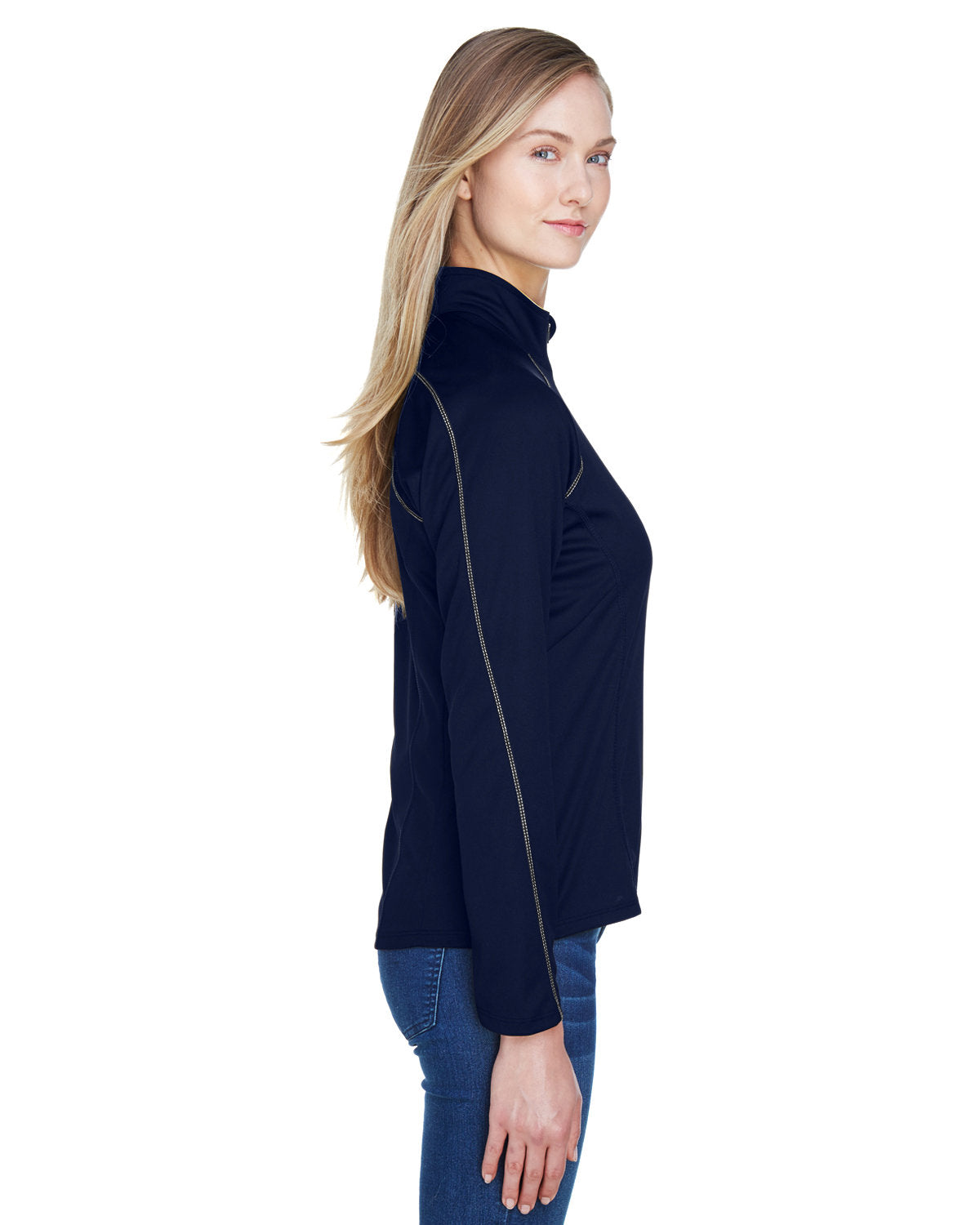 no-logo North End Ladies Radar Performance Quarter-Zip-Ladies Layering-North End-Thread Logic